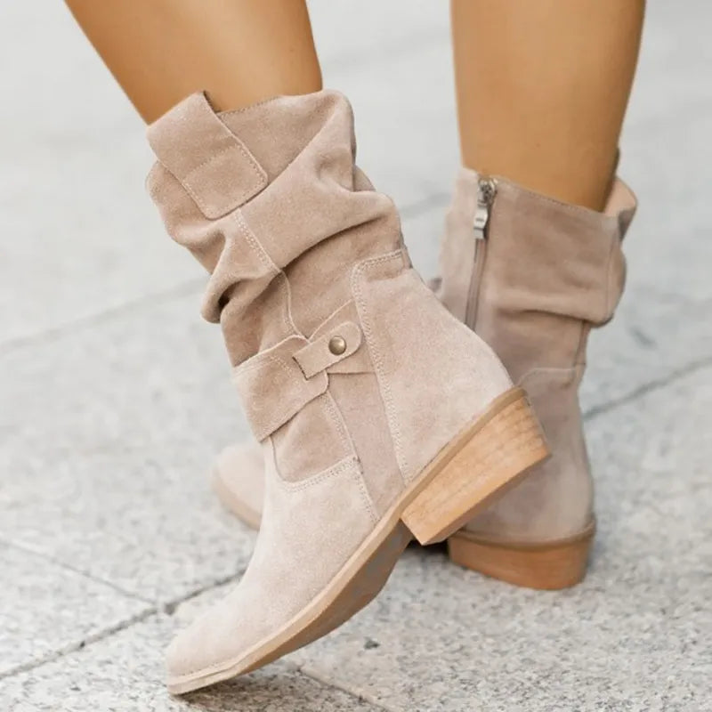 Suede Cowboy Boots