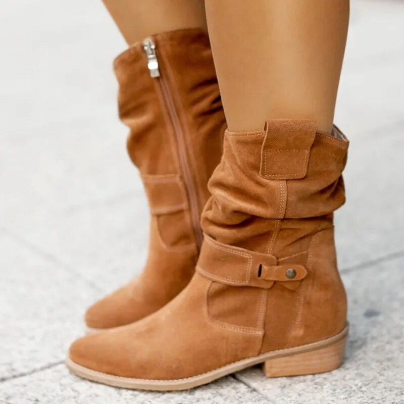 Suede Cowboy Boots