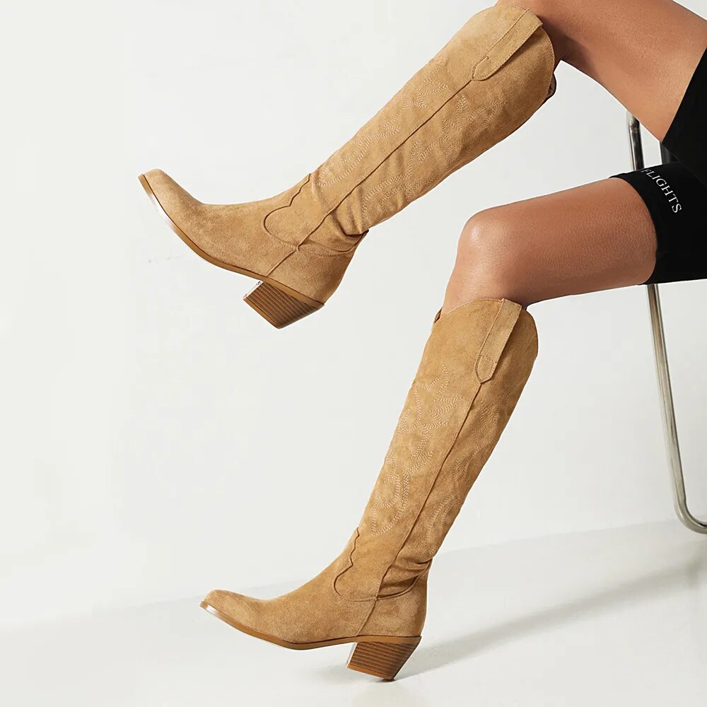 Knee High Western Cowboy Boots